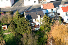 Bahnhofstr in Jockgrim im Bundesland Rheinland-Pfalz, Deutschland aus der Luft