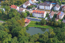 Luftbild von Polizeiweiher des ASV Kandel im Bundesland Rheinland-Pfalz, Deutschland