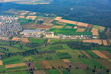 Industriegebiet Anhalter Straße in Ketsch im Bundesland Baden-Württemberg, Deutschland