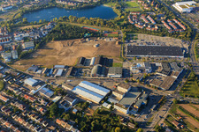 Gewerbegebiet Schütte-Lanz-Park in Brühl im Bundesland Baden-Württemberg, Deutschland von oben