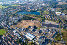 Brühl, Gewerbegebiet Schütte-Lanz-Park im Bundesland Baden-Württemberg, Deutschland von oben gesehen