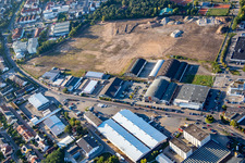 Luftbild von Mannheimer Landstr in Brühl im Bundesland Baden-Württemberg, Deutschland