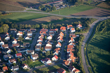 Ortsteil Hardtwald in Neupotz im Bundesland Rheinland-Pfalz, Deutschland aus der Luft