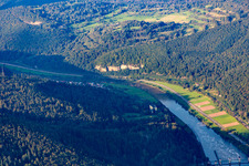 Rockenau von Süden in Eberbach im Bundesland Baden-Württemberg, Deutschland