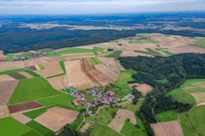 Luftbild von Ortsteil Vollmersdorf in Hardheim im Bundesland Baden-Württemberg, Deutschland