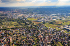 Bamberger Straße zur AS 15 Hallstadt der A70 von Norden im Bundesland Bayern, Deutschland
