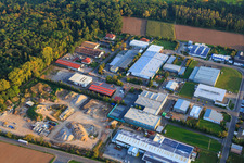 Industriegebiet Große Ahlmühle aus Norden mit SERO GmbH und Hobbydepot in Rohrbach im Bundesland Rheinland-Pfalz, Deutschland