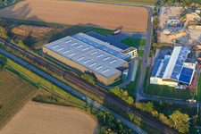 Industriegebiet Große Ahlmühle aus Westen mit Eichenlaub Logistik GmbH in Rohrbach im Bundesland Rheinland-Pfalz, Deutschland