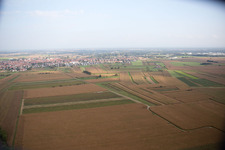 Luftbild von Hœrdt im Bundesland Bas-Rhin, Frankreich