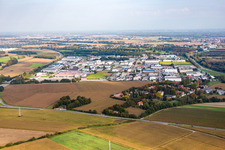 Luftbild von Reichstett, Gewerbegebiet in Hœrdt im Bundesland Bas-Rhin, Frankreich