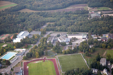 Bischwiller im Bundesland Bas-Rhin, Frankreich von der Drohne aus gesehen