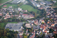 Bischwiller im Bundesland Bas-Rhin, Frankreich aus der Luft