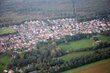 Luftaufnahme von Schirrhein im Bundesland Bas-Rhin, Frankreich