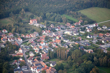 Luftaufnahme von Schirrhoffen im Bundesland Bas-Rhin, Frankreich