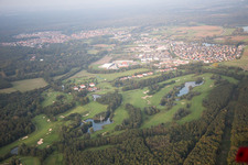 Luftaufnahme von Soufflenheim, Golfplatz im Bundesland Bas-Rhin, Frankreich