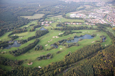 Schrägluftbild von Soufflenheim, Golfplatz im Bundesland Bas-Rhin, Frankreich