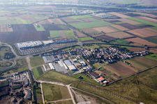 Scharhof, IKEA im Ortsteil Sandhofen in Mannheim im Bundesland Baden-Württemberg, Deutschland