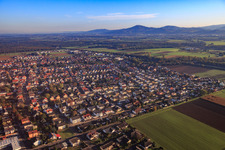 Ortsansicht aus Süden in Einhausen im Bundesland Hessen, Deutschland