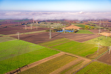 Amprion GmbH - Umspannwerk im Ortsteil Rosengarten in Lampertheim im Bundesland Hessen, Deutschland