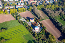 Erdgasspeicher der Stadtwerke in Rastatt im Bundesland Baden-Württemberg, Deutschland