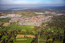 Luftbild von Kuppenheim im Bundesland Baden-Württemberg, Deutschland