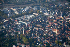 Luftaufnahme von Ortsteil Durlach in Karlsruhe im Bundesland Baden-Württemberg, Deutschland