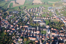 Soultz-sous-Forêts im Bundesland Bas-Rhin, Frankreich aus der Vogelperspektive