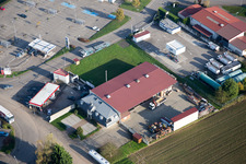 Luftaufnahme von Hohwiller im Bundesland Bas-Rhin, Frankreich