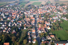 Dorfansicht in Hatten im Bundesland Bas-Rhin, Frankreich