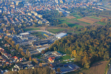 Gewerbegebiet in der Lauterburger Straße in Kandel im Bundesland Rheinland-Pfalz, Deutschland