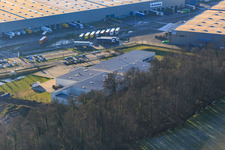 Erlenbachweg im Ortsteil Minderslachen in Kandel im Bundesland Rheinland-Pfalz, Deutschland