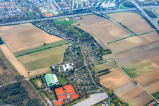 Kleingartenanlage am Woogbach mit Schützengesellschaft Speyer 1529 e.V im Bundesland Rheinland-Pfalz, Deutschland