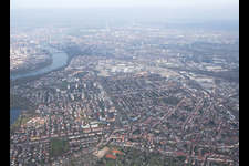 Luftbild von Lindenhof im Ortsteil Niederfeld in Mannheim im Bundesland Baden-Württemberg, Deutschland
