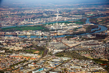 Friesenheimer Insel im Ortsteil Luzenberg in Mannheim im Bundesland Baden-Württemberg, Deutschland