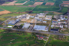Industriegebiet Suzuki-Allee mit AVL Zöllner GmbH und SUZUKI DEUTSCHLAND GMBH in Bensheim im Bundesland Hessen, Deutschland