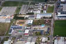 Gewerbegebiet und Firmenansiedlung Rudolf-Dieselstraße in Bensheim im Bundesland Hessen, Deutschland