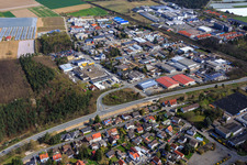 Luftbild von Industriegebiet Sandwiesen mit Laetus in Alsbach-Hähnlein im Bundesland Hessen, Deutschland