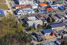Industriegebiet Sandwiesen mit Laetus in Alsbach-Hähnlein im Bundesland Hessen, Deutschland von oben