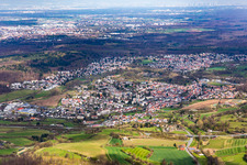 Nieder-Ramstadt von Süden in Mühltal im Bundesland Hessen, Deutschland