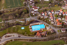 Städtisches Freibad in Ober-Ramstadt im Bundesland Hessen, Deutschland