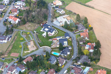 Ortsteil Gundernhausen in Roßdorf im Bundesland Hessen, Deutschland aus der Luft