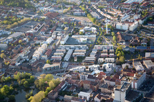 Landau in der Pfalz im Bundesland Rheinland-Pfalz, Deutschland aus der Drohnenperspektive