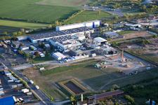 Luftbild von Industrie- und Gewerbegebiet NO mit Nalco Deutschland Manufacturing GmbH in Biebesheim am Rhein im Bundesland Hessen