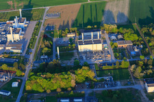 Luftaufnahme von Open Grid Europe GmbH im Ortsteil Allmendfeld in Gernsheim im Bundesland Hessen, Deutschland