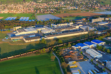 Intersnack Deutschland SE Werk Alsbach aus Westen im Ortsteil Sandwiese in Alsbach-Hähnlein im Bundesland Hessen