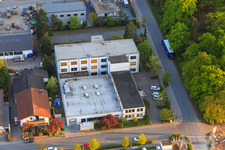 Luftaufnahme von Industriegebiet Sandwiesen mit Laetus in Alsbach-Hähnlein im Bundesland Hessen, Deutschland