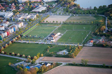 Ortsteil Auerbach in Bensheim im Bundesland Hessen, Deutschland von einer Drohne aus