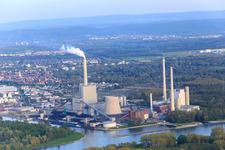 EnBW Energie Baden-Württemberg AG, Rheinhafen-Dampfkraftwerk Karlsruhe im Ortsteil Daxlanden, Deutschland
