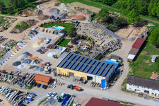 Palatinum Landschafts u. Gartendesign in Hagenbach im Bundesland Rheinland-Pfalz, Deutschland aus der Luft betrachtet