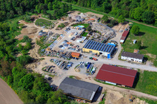 Drohnenaufname von Palatinum Landschafts u. Gartendesign in Hagenbach im Bundesland Rheinland-Pfalz, Deutschland